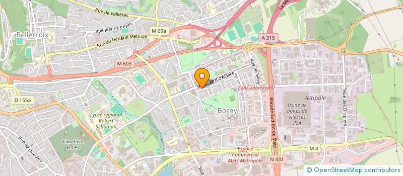 localisation de l'entreprise LOCATION MEUBLEE - COLOCATION  METZ