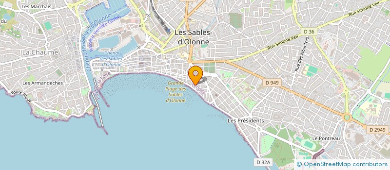 localisation de l'entreprise LOCATION MEUBLEE LEBLANC  LES SABLES-D'OLONNE