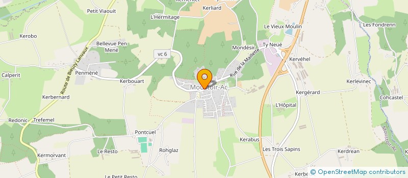 localisation de l'entreprise LOCATION MEUBLEE MAISON MOUSTOIR AC  MOUSTOIR-AC