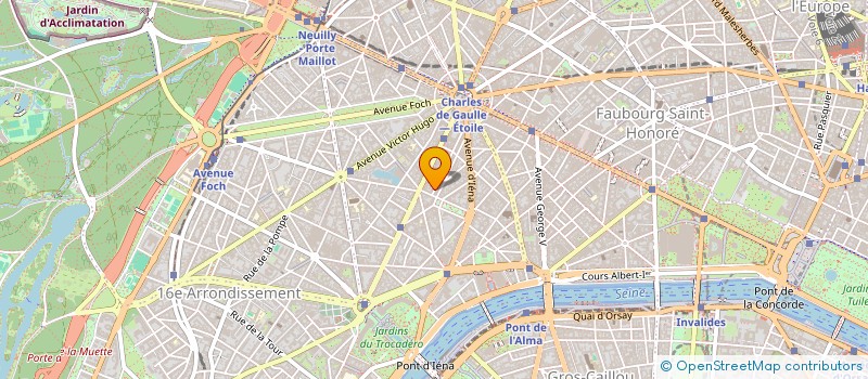 localisation de l'entreprise LOCATION MEUBLEE MEYNADIER - BERNADET  PARIS