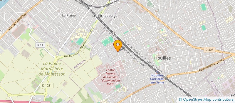 localisation de l'entreprise LOCATION MEUBLEE RICHIER  HOUILLES