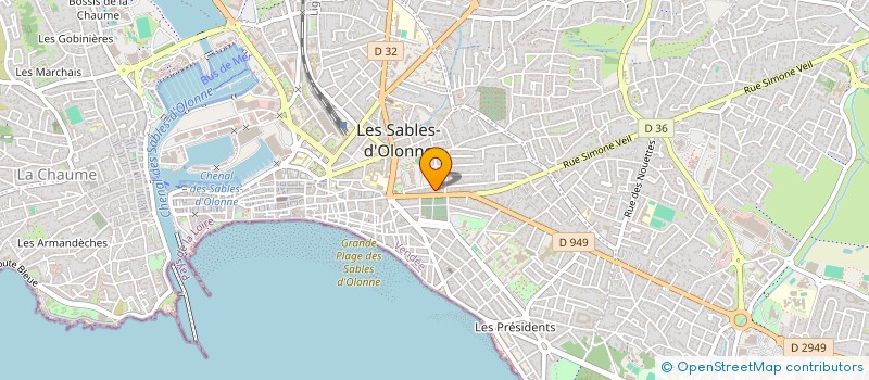 localisation de l'entreprise LOCATION MEUBLES à LES SABLES-D'OLONNE