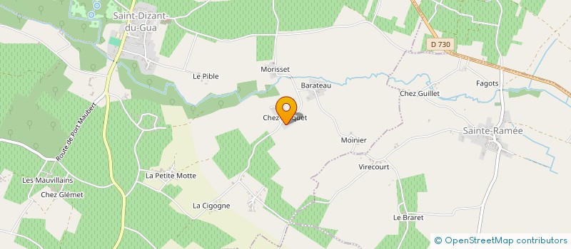 localisation de l'entreprise LOCATION MOQUET  SAINT-DIZANT-DU-GUA