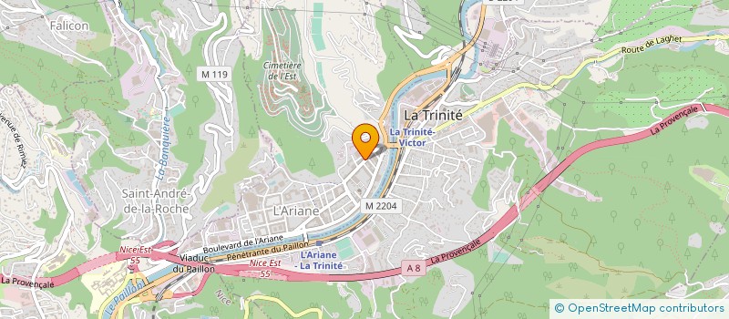 localisation de l'entreprise LOCATION NICOISE DU BATIMENT à NICE