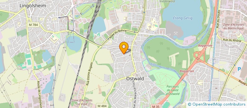 localisation de l'entreprise LOCATION NON PROFESSIONNELLE 1 APPARTEMENT MEUBLE  OSTWALD