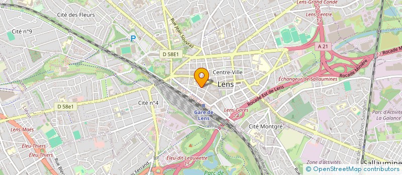 localisation de l'entreprise LOCATION PRUVOST2  LENS