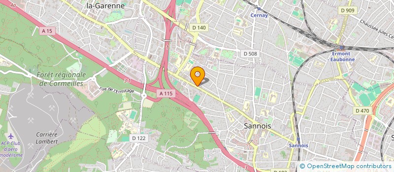 localisation de l'entreprise LOCATION REMORQUES VEHICULES D'OCCASION à SANNOIS