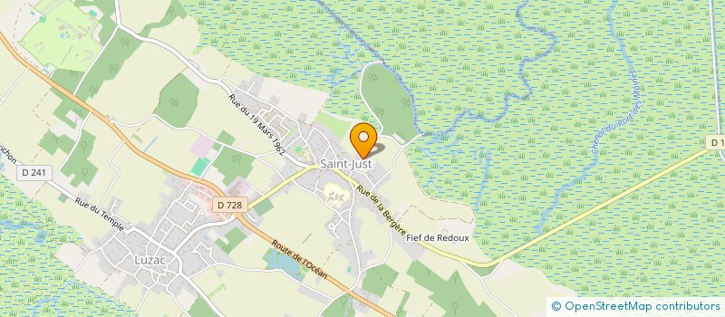 localisation de l'entreprise LOCATION SAINT JUST  SAINT-JUST-LUZAC