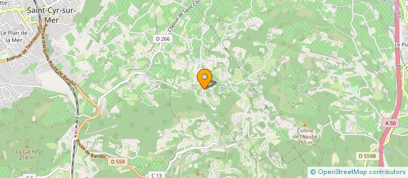 localisation de l'entreprise LOCATION SAISONNIERE LA CADIERE  LA CADIERE-D'AZUR