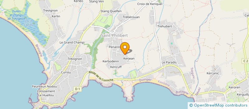 localisation de l'entreprise LOCATION SAISONNIERE LETOURNEUR  TREGUNC