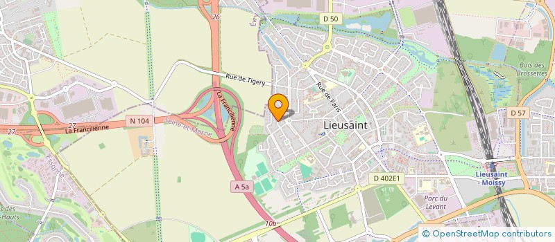 localisation de l'entreprise LOCATION SAUSSAY PT  LIEUSAINT