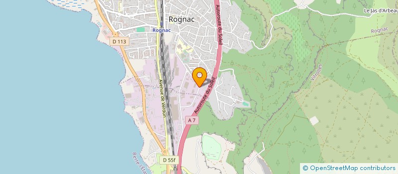 localisation de l'entreprise LOCATION SEMI REMORQUE COTE D'AZUR  ROGNAC