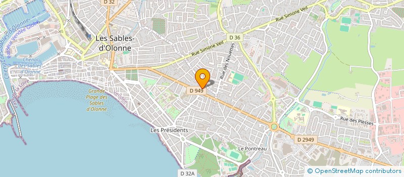 localisation de l'entreprise LOCATION STUDIO MEUBLE  LES SABLES-D'OLONNE