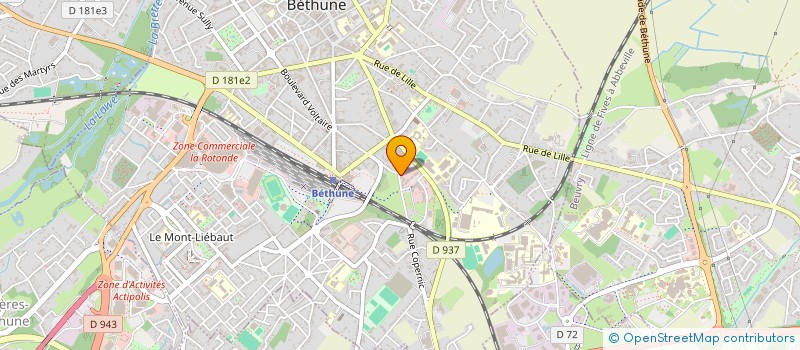 localisation de l'entreprise LOCATION STUDIO MEUBLE  BETHUNE