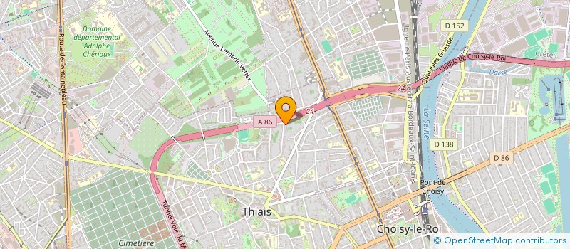 localisation de l'entreprise LOCATION TERRASSEMENT ET DEMOLITION  THIAIS