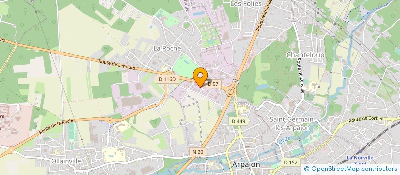 localisation de l'entreprise LOCATION TERRASSEMENTS HACQUES à ARPAJON