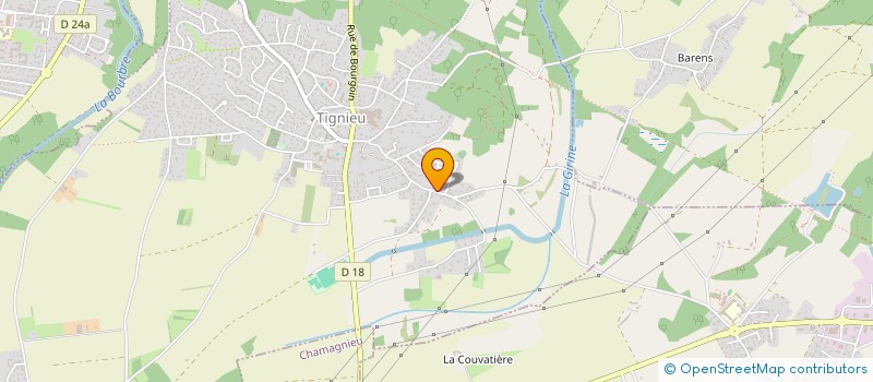 localisation de l'entreprise LOCATION TIGNIEU  TIGNIEU-JAMEYZIEU