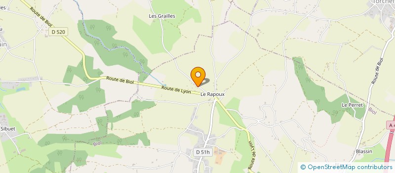 localisation de l'entreprise LOCATION TOURNE-BROCHE ISERE  BIOL