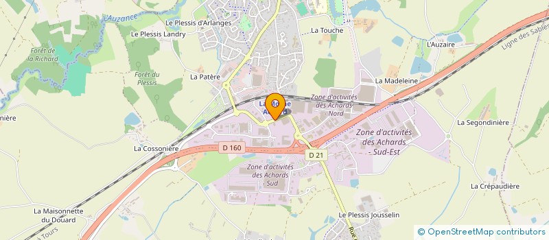 localisation de l'entreprise LOCATION TRANSPORTS IZARET VENDEE à LES ACHARDS