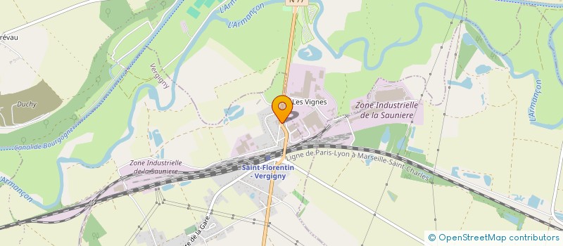 localisation de l'entreprise LOCATION TRANSPORTS PARIGOT à VERGIGNY