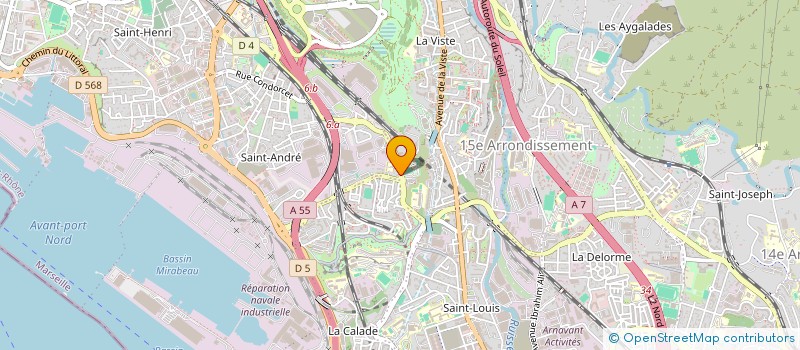 localisation de l'entreprise LOCATION VEHICUL INDUST LA CABUCELLOISE à MARSEILLE 16