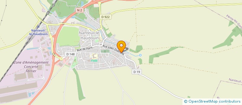 localisation de l'entreprise LOCATION VEHICULES LEGERS  NANTEUIL-LE-HAUDOUIN