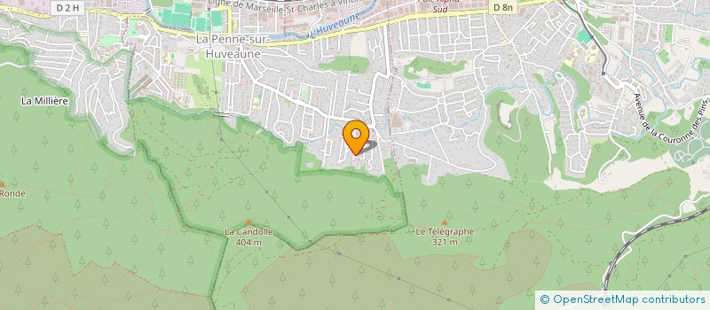 localisation de l'entreprise LOCATION VIP 13  LA PENNE-SUR-HUVEAUNE