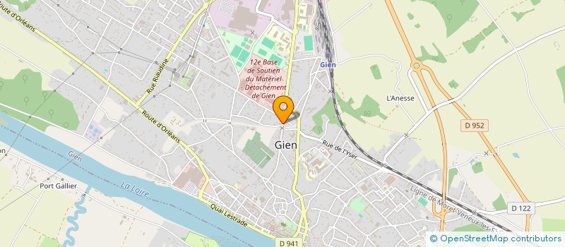 localisation de l'entreprise LOCATION WILSON à GIEN