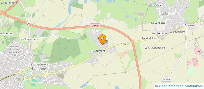 localisation de l'entreprise LOCATIONS A LA CLE à LES SABLES D'OLONNE