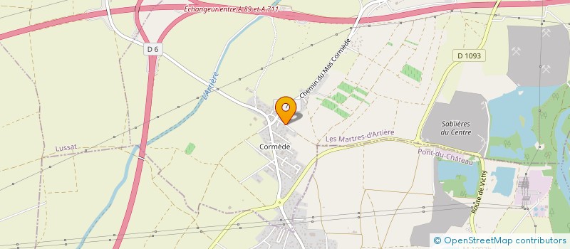 localisation de l'entreprise LOCATIONS CHARLES  LES MARTRES-D'ARTIERE