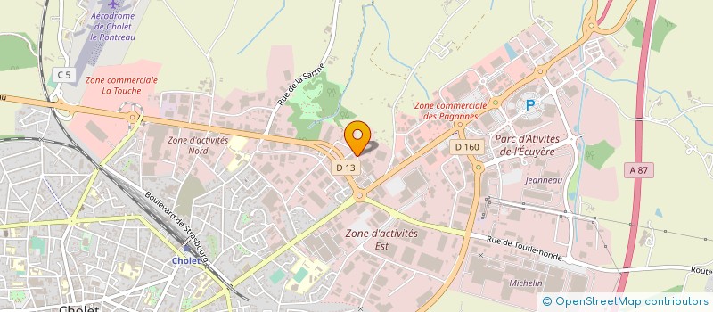 localisation de l'entreprise LOCATIONS ET SERVICES VEHICULES INDUSTRIELS à CHOLET