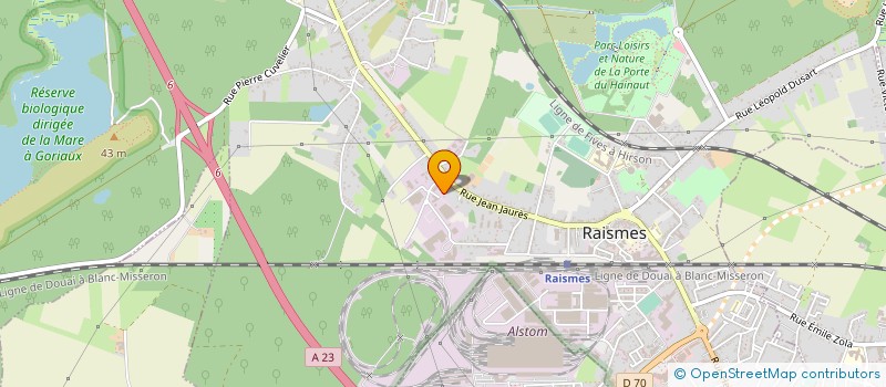 localisation de l'entreprise LOCATIONS ET TRAVAUX à RAISMES
