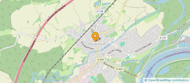 localisation de l'entreprise LOCATIONS LES JADES  DRUSENHEIM