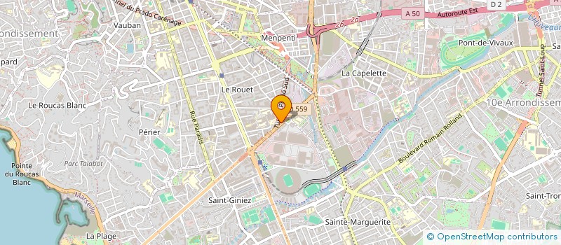 localisation de l'entreprise LOCATIONS MEDITER RECYCLAGES à MARSEILLE