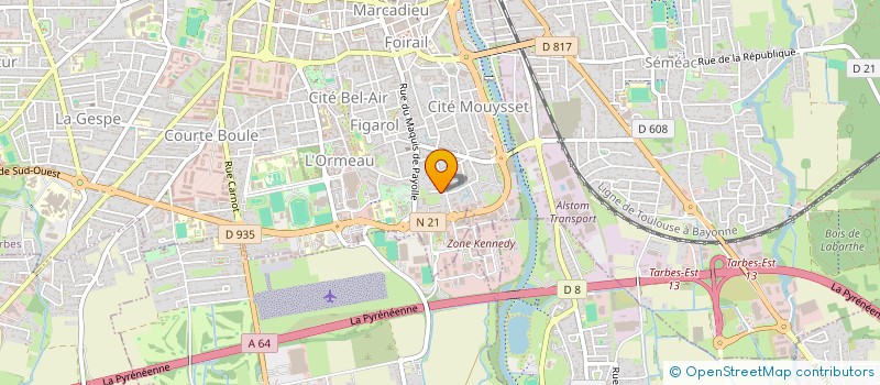 localisation de l'entreprise LOCATIONS NOEL--BETRANCOURT / COUTURIER  TARBES