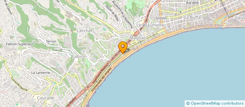 localisation de l'entreprise LOCATIONS PARIS COTE D'AZUR à NICE
