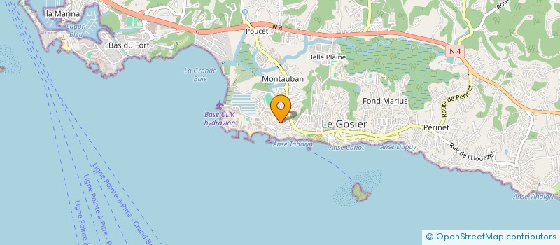 localisation de l'entreprise LOCATIONS PEYI  SAINTE-ROSE