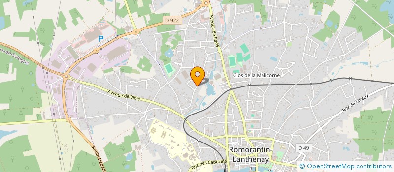 localisation de l'entreprise LOCATIONS SAINT JOSEPH  ROMORANTIN-LANTHENAY