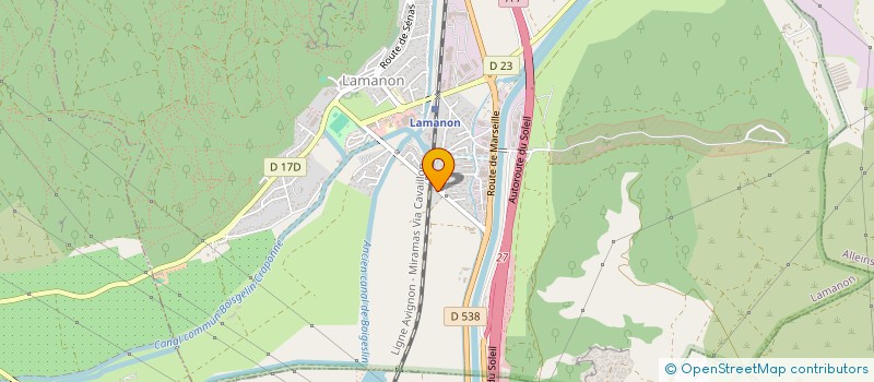 localisation de l'entreprise LOCATIONS TRANSPORTS PROVENCAUX  LAMANON