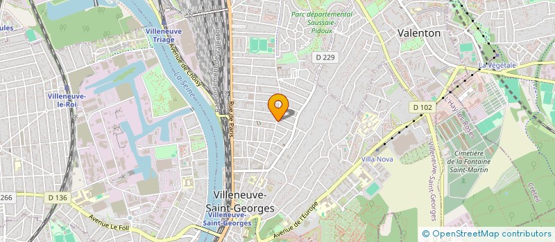 localisation de l'entreprise LOCATIONS VENTES IMMOBILIERES  VILLENEUVE-SAINT-GEORGES