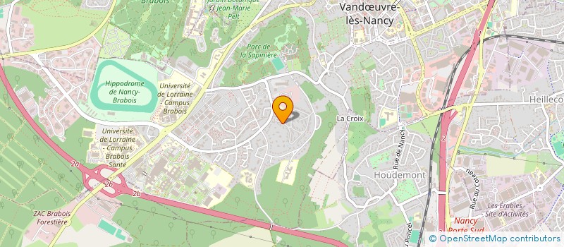 localisation de l'entreprise LOCATOP à VANDŒUVRE-LES-NANCY