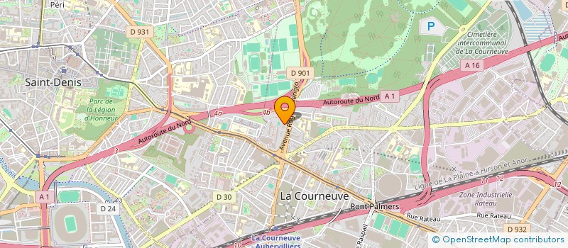 localisation de l'entreprise LOCATOU à LA COURNEUVE