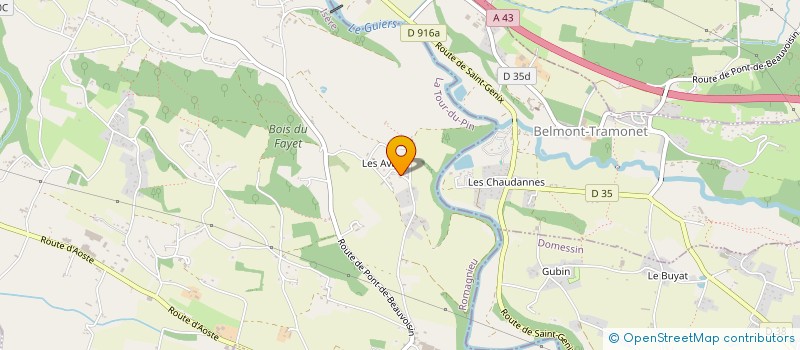 localisation de l'entreprise LOCATOUR à ROMAGNIEU