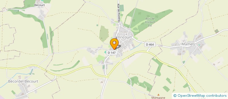 localisation de l'entreprise LOCATRAC à FRICOURT