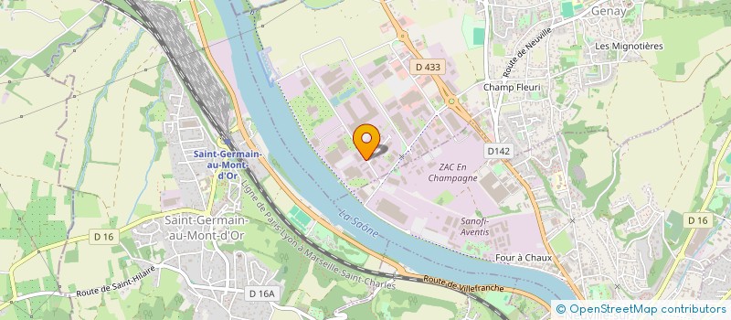 localisation de l'entreprise LOCATRANS à GENAY