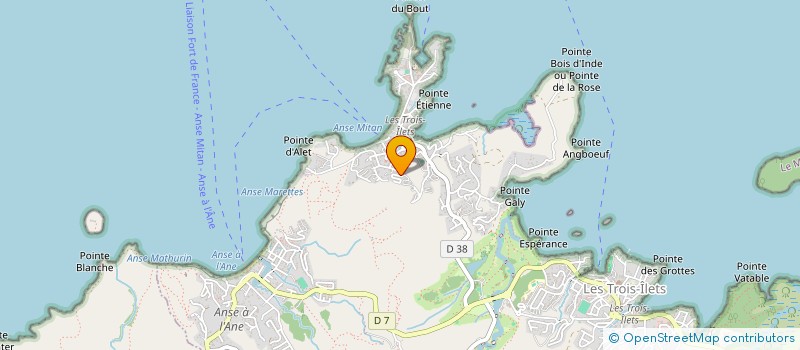 localisation de l'entreprise LOCATRANS OVERSEAS à LES TROIS-ILETS