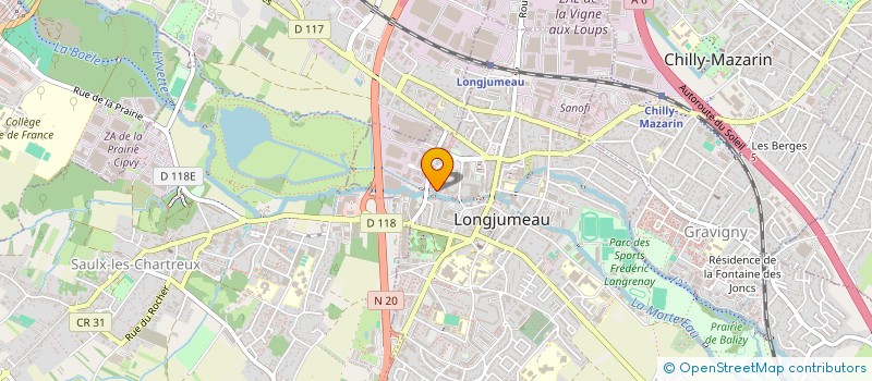 localisation de l'entreprise LOCATRANSPORT à LONGJUMEAU