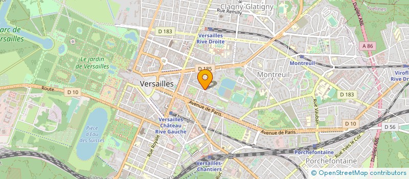 localisation de l'entreprise LOCATS à VERSAILLES
