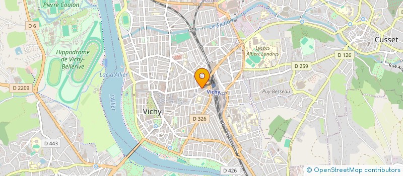 localisation de l'entreprise LOCAUTRANS à VICHY