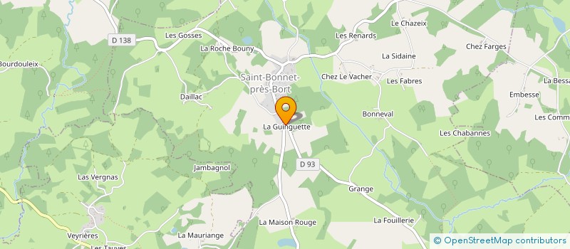 localisation de l'entreprise LOCAUX-MOTIV'  SAINT-BONNET-PRES-BORT